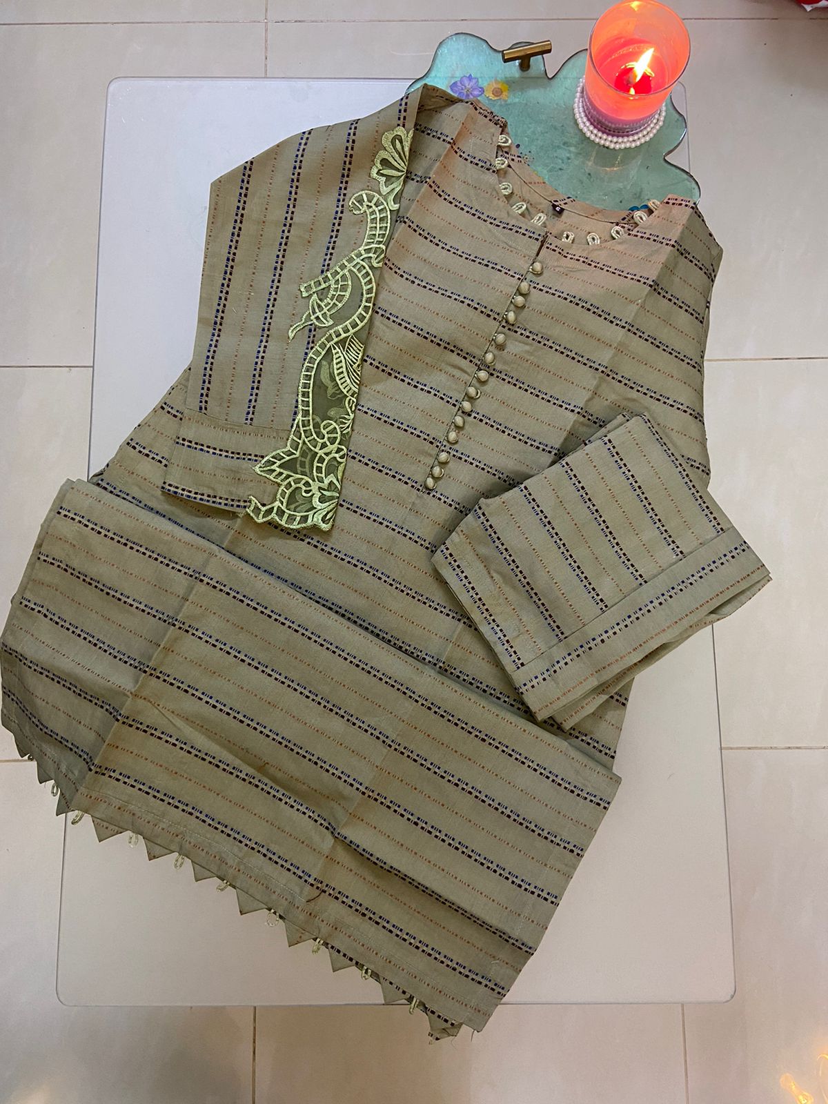 Wearza 2-Piece Co-Ord Set - Premium Khaddar Cotton  Wz-001