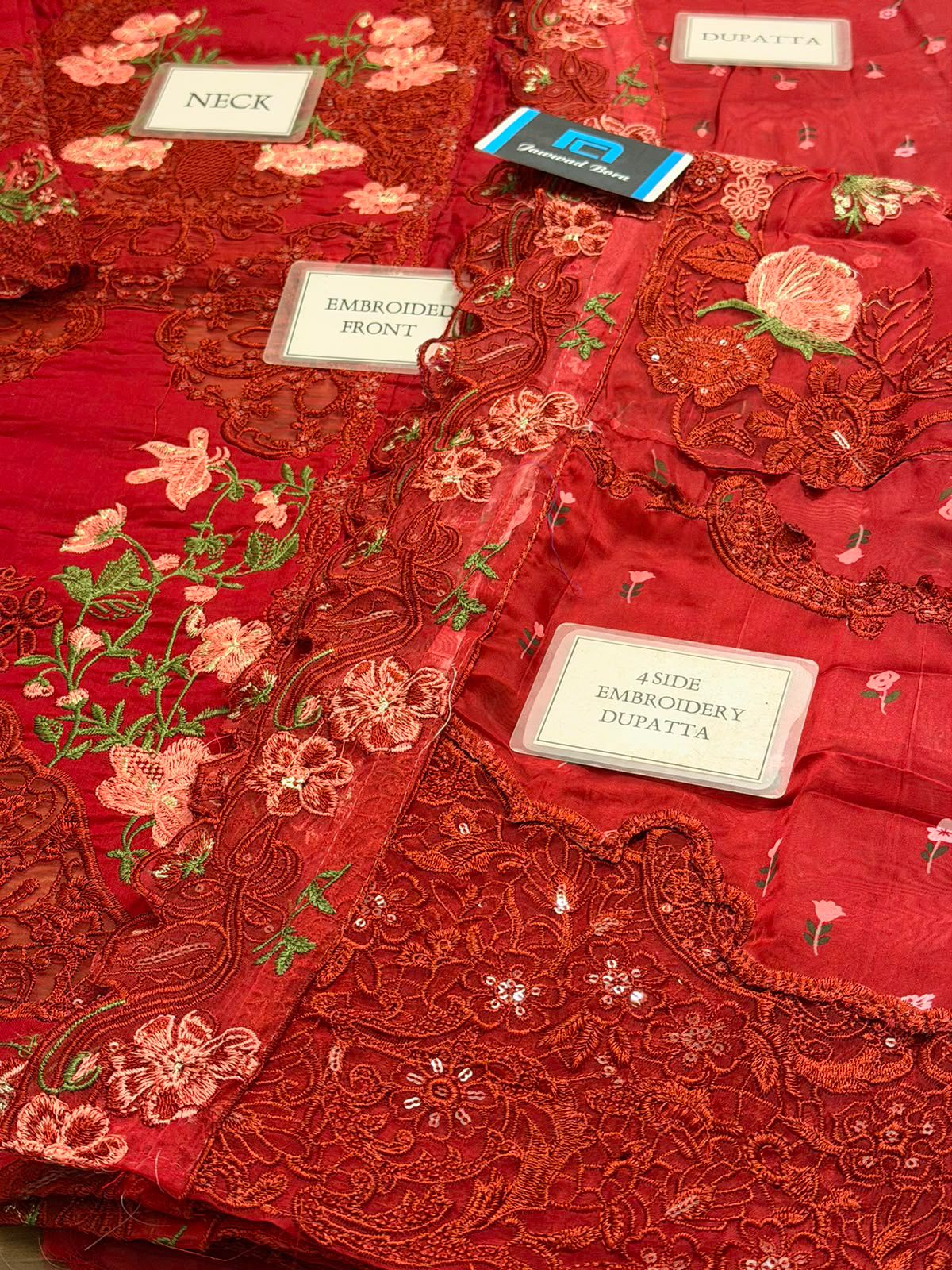 Elaf ELQ-4A Luxery premium Lawn With Silk Emb Duppatta 26