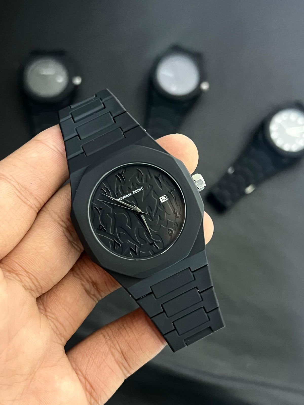 Universal Point Watch Universal Point Arabic Full Black Watch World's No 1 Most Trending 2025 ...