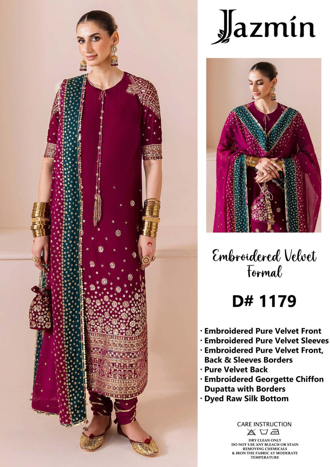 jAZMIN maroon velvet red 