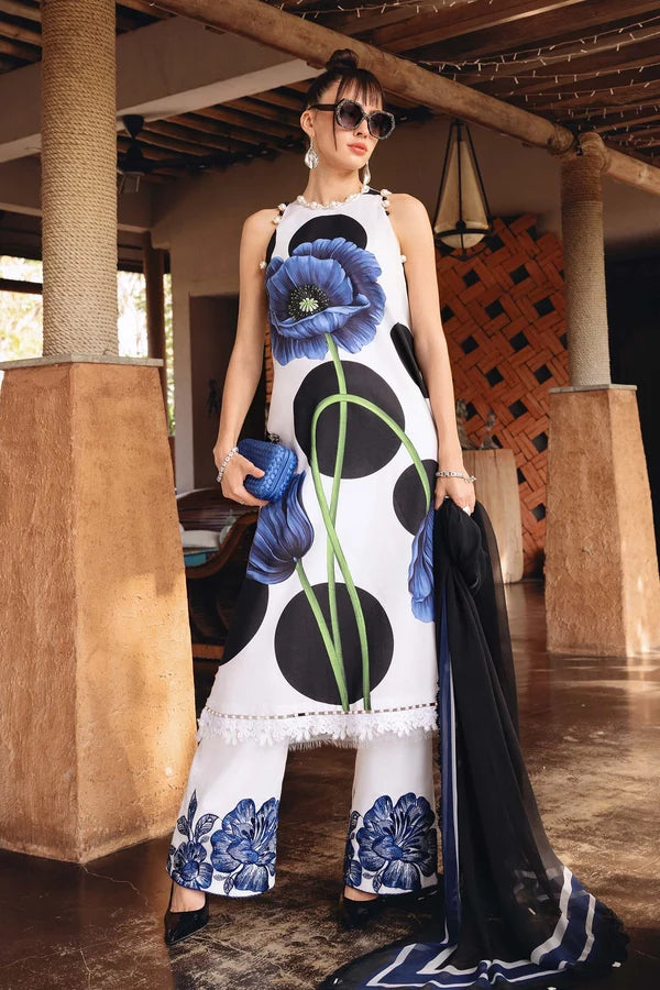 Maria b Wz-9 M Print Luxury Lawn Dress Azadi Sale 2026