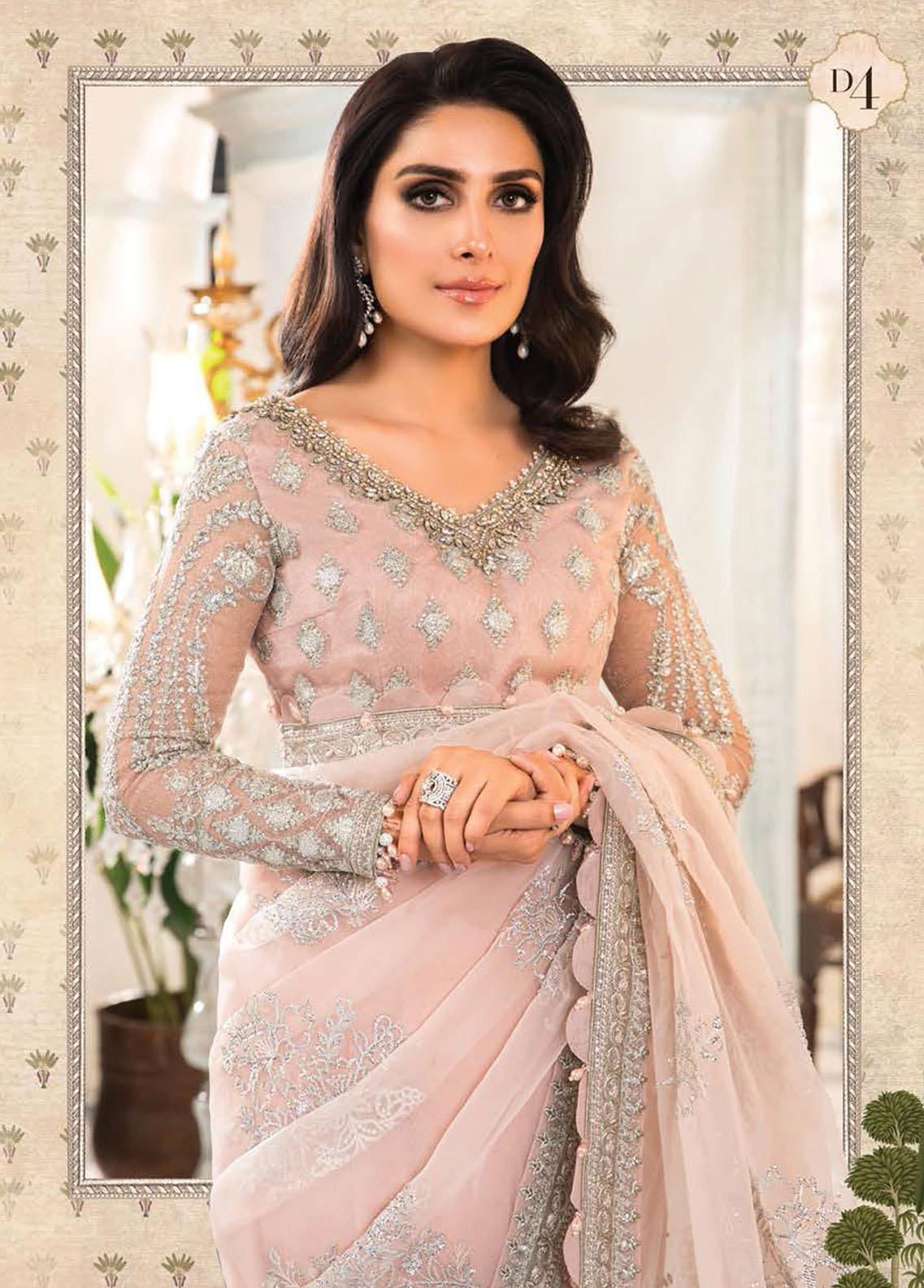 MARIA B MOST DEMANDED SAREE 2 SHADES 2023 (100% SOFT NET ) - Wearza