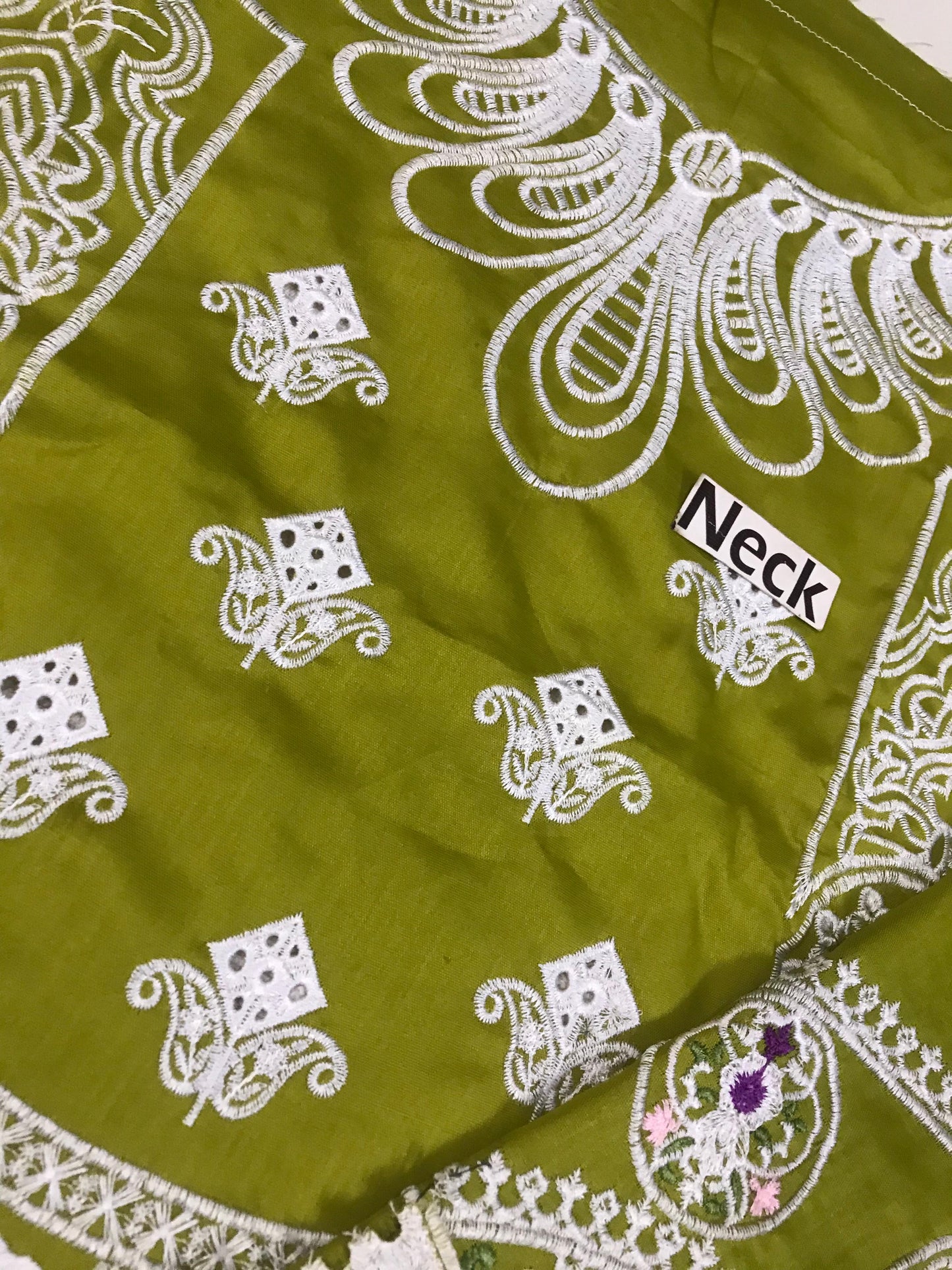 Parishay Most Demanding Design Parrot Green Color Wz-08 Premium Pure Lawn With Khaadi Net Emb Duppata 26