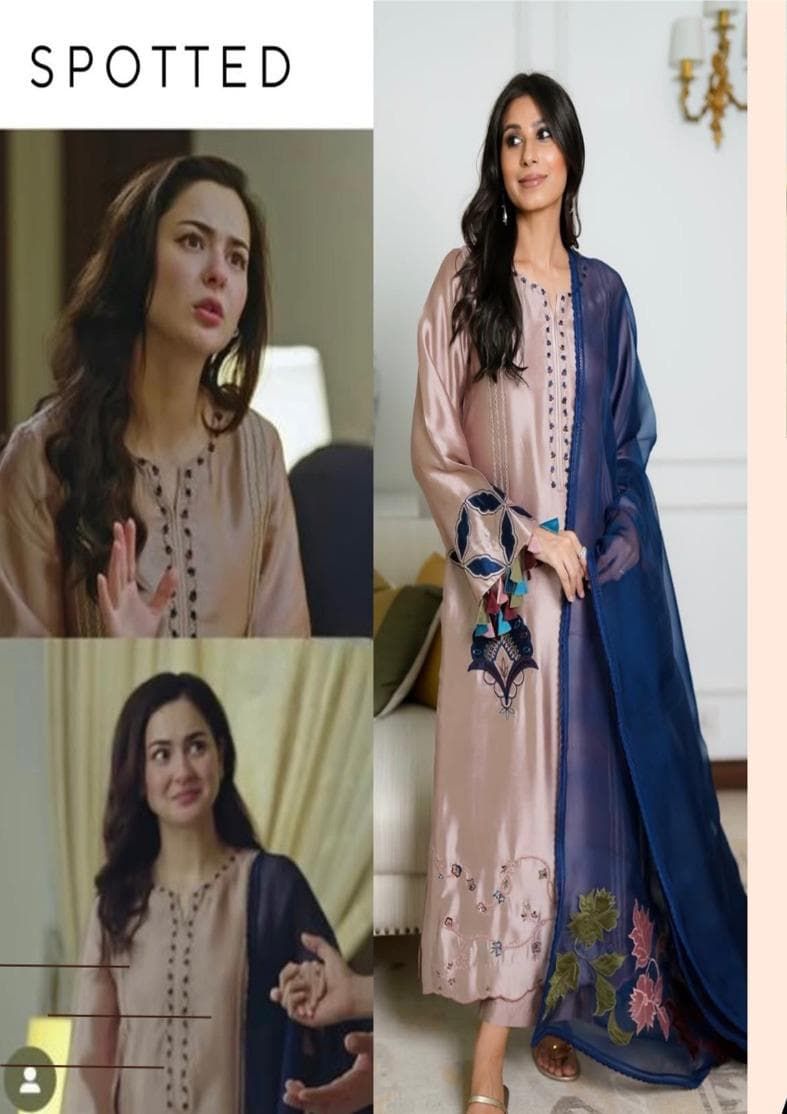 Fiza Naseem Wz-55 Premium Shamoz Silk Emb With Organza Emb Duppata 26
