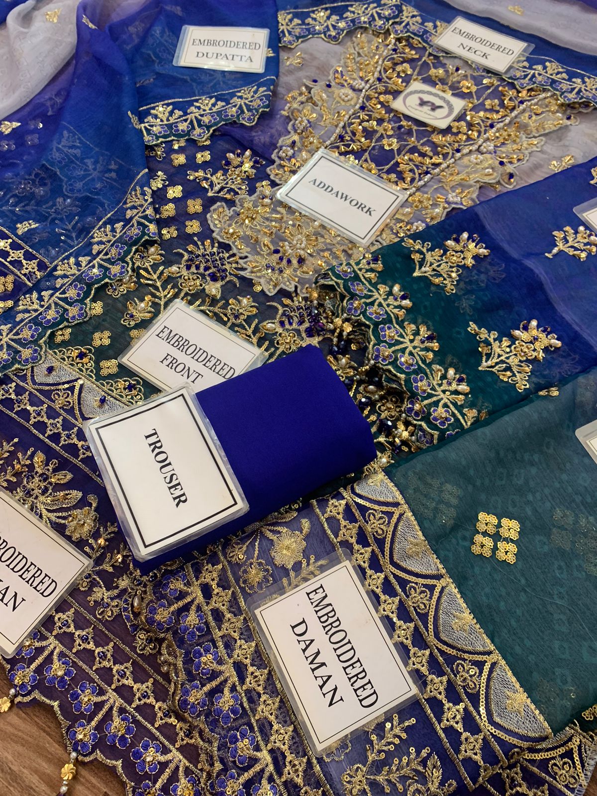Emaan Adeel Most Beautiful Digital Printed Chiffon Crystal & Adda Work 2025