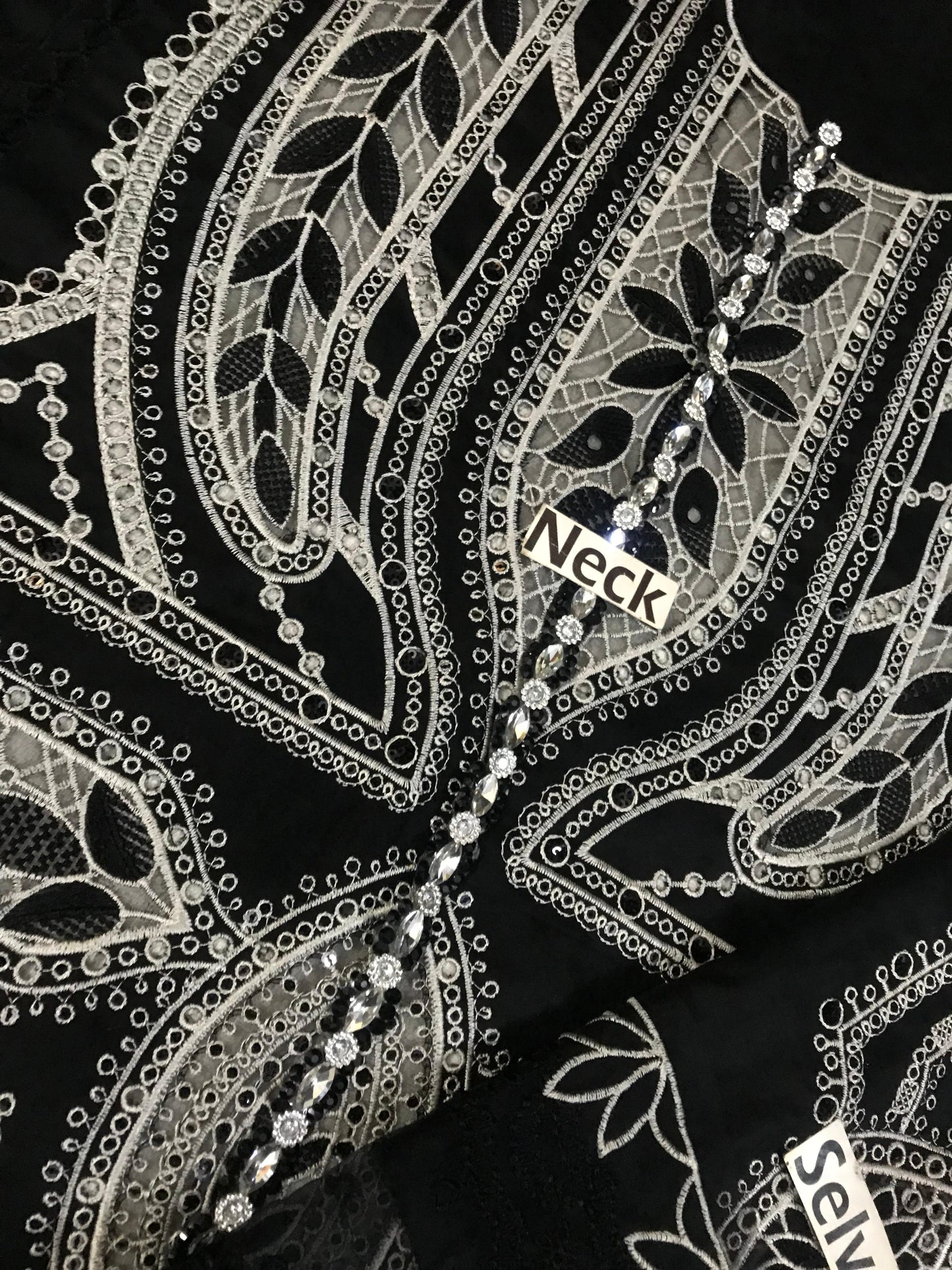 Maria B Luxury Wz-06 Black Premium Lawn Chikankari Dress With Heavy Chiffon Emb Duppata 2026