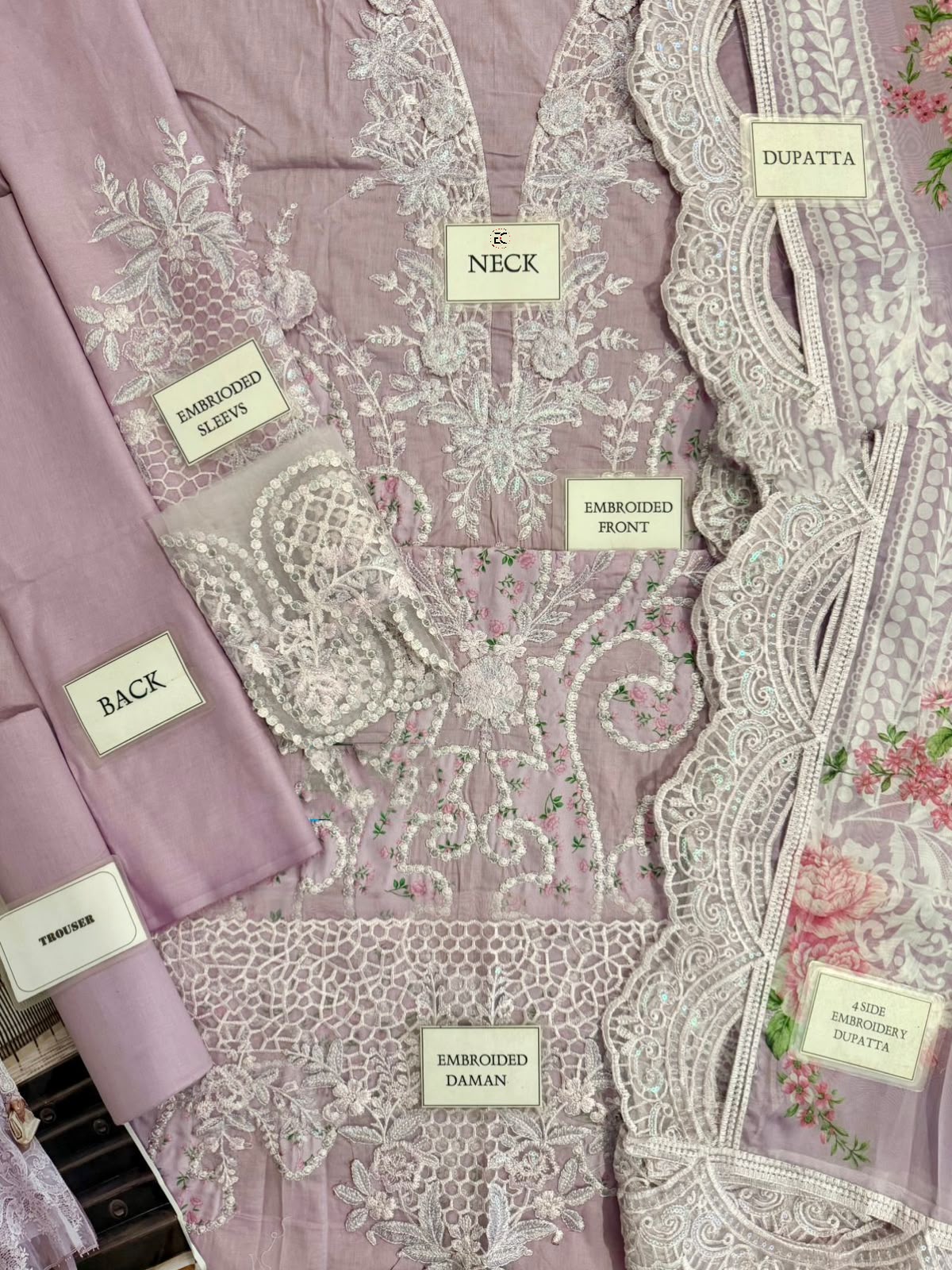 Maria B ELS-26 Premium Pure Lawn Luxery Most Demanded Design With Silk Duppata 2026