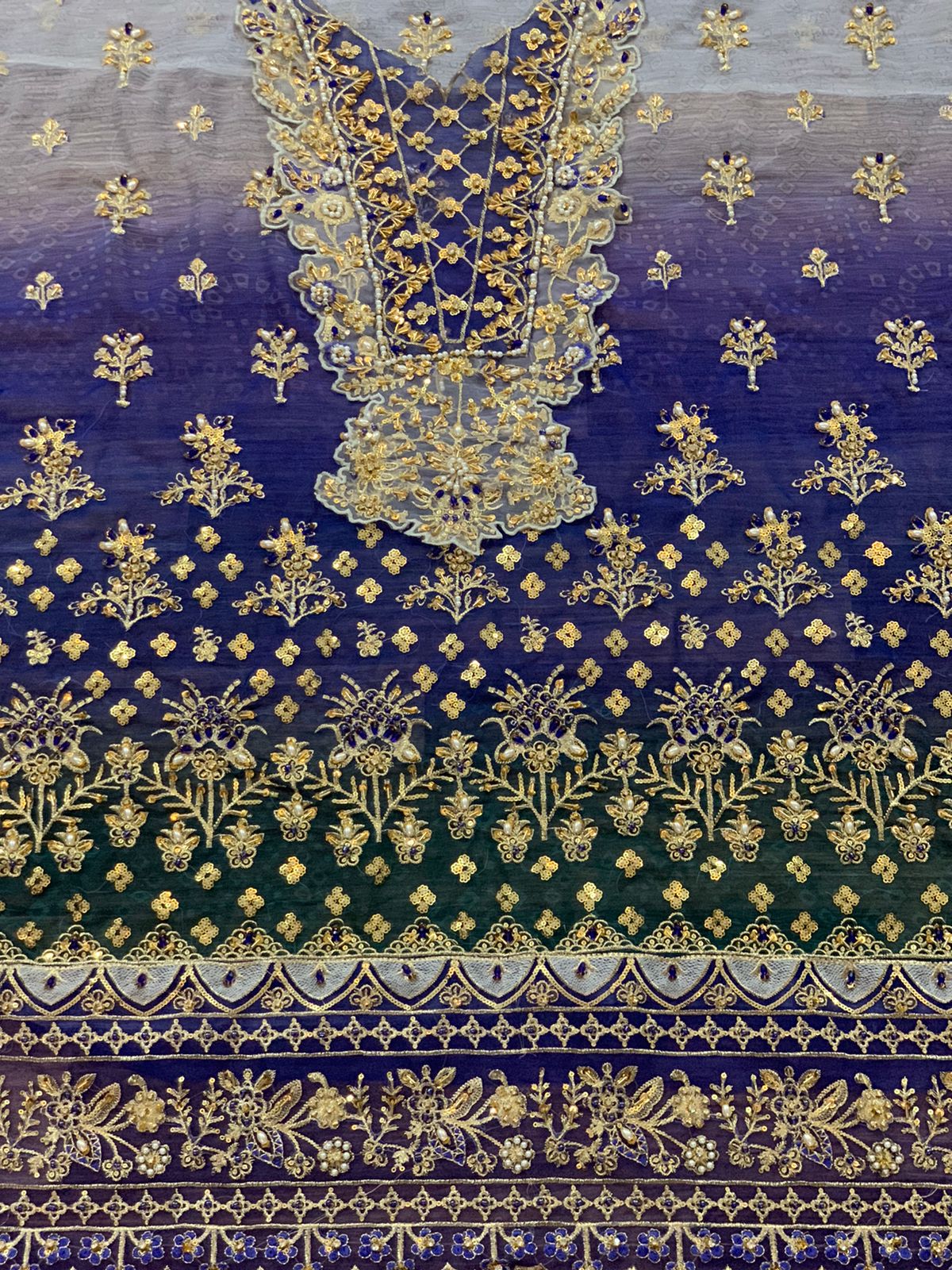 Emaan Adeel Most Beautiful Digital Printed Chiffon Crystal & Adda Work 2025