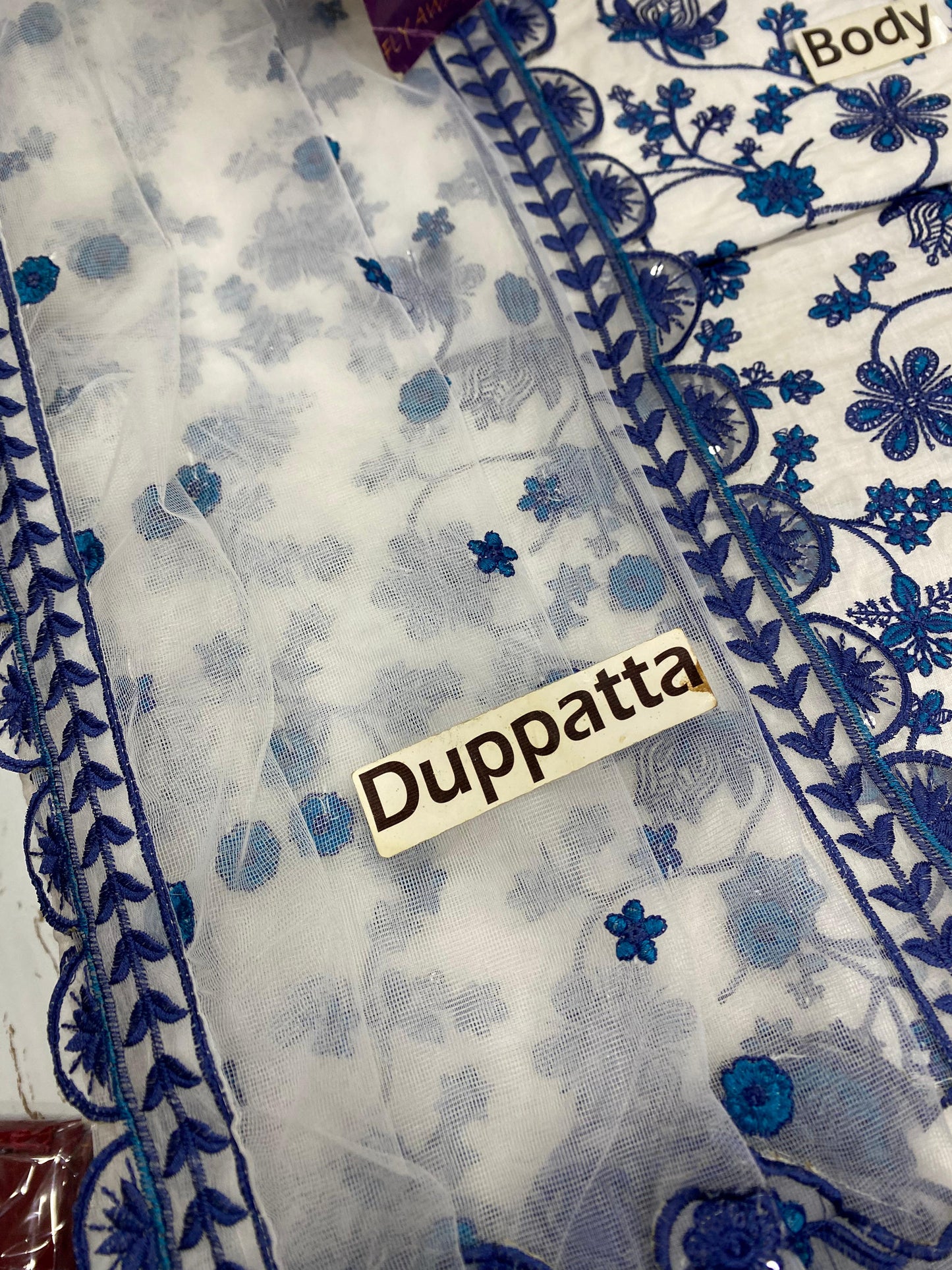 Faiza Saqlain Blue Frock Wz-07 The Most Viral Design Of The Year Premium Pure Lawn Emb 2026
