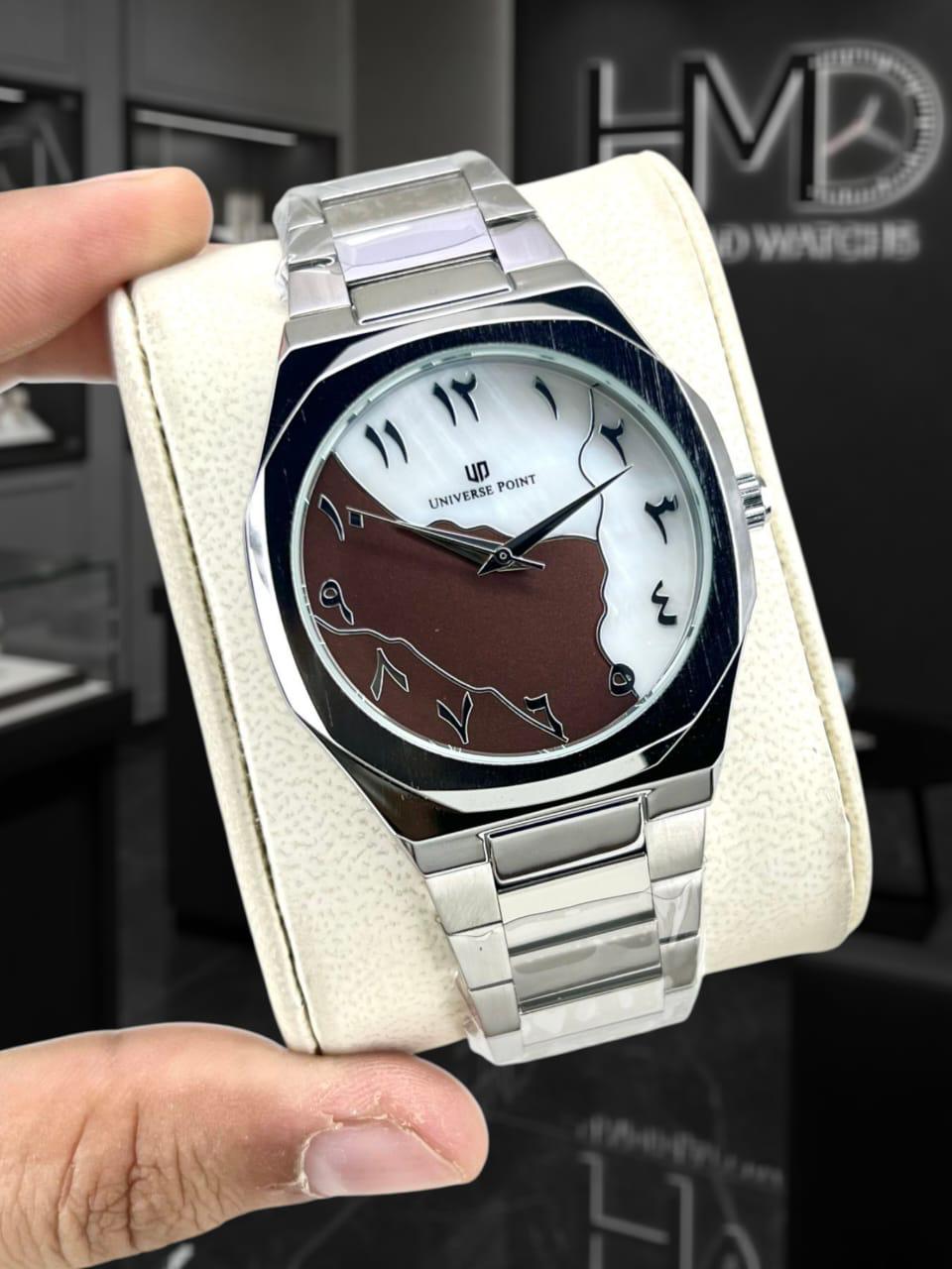 Universal Point Aura Metal Watch With Date Working Butterfly Lock New Arrival 2026