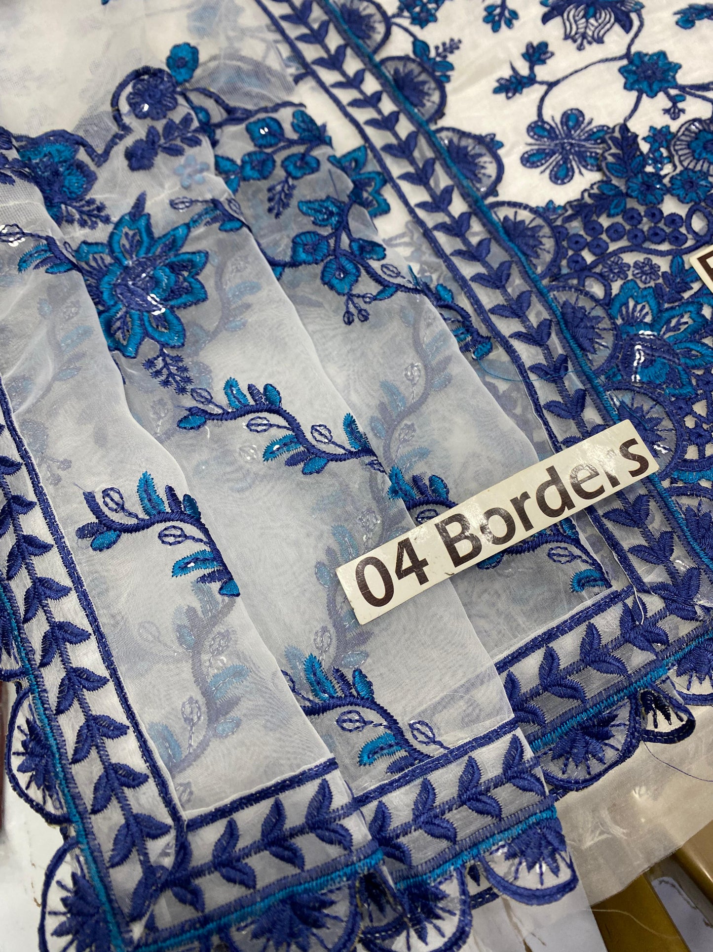 Faiza Saqlain Blue Frock Wz-07 The Most Viral Design Of The Year Premium Pure Lawn Emb 2026