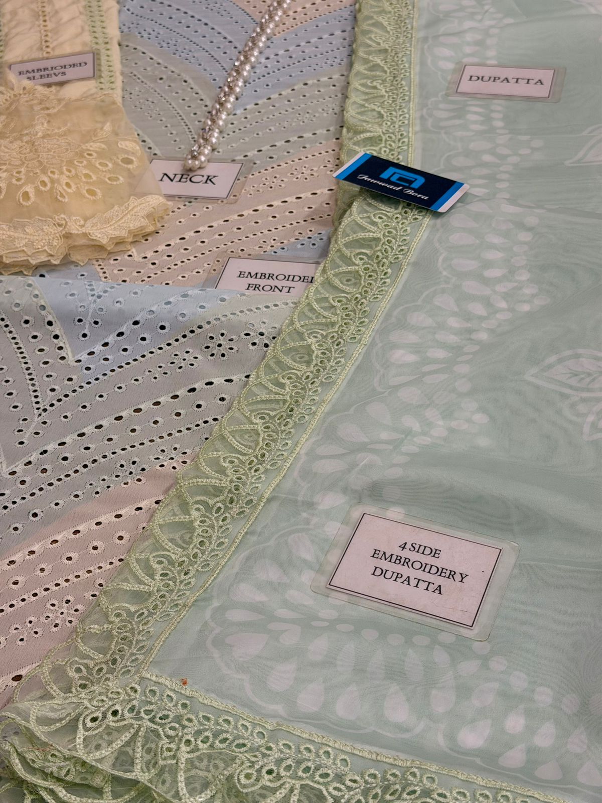Maria b Mb-632 Premium Pure Swiss Lawn With Print Silk Emb Border Duppata 2026