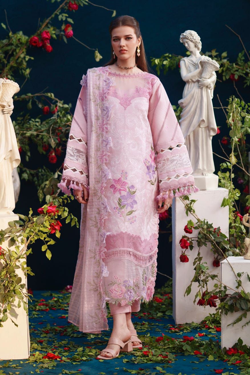 Parishay Most Demanding Design Wz-2 Premium Pure Lawn With Khaadi Net Emb Duppata 26