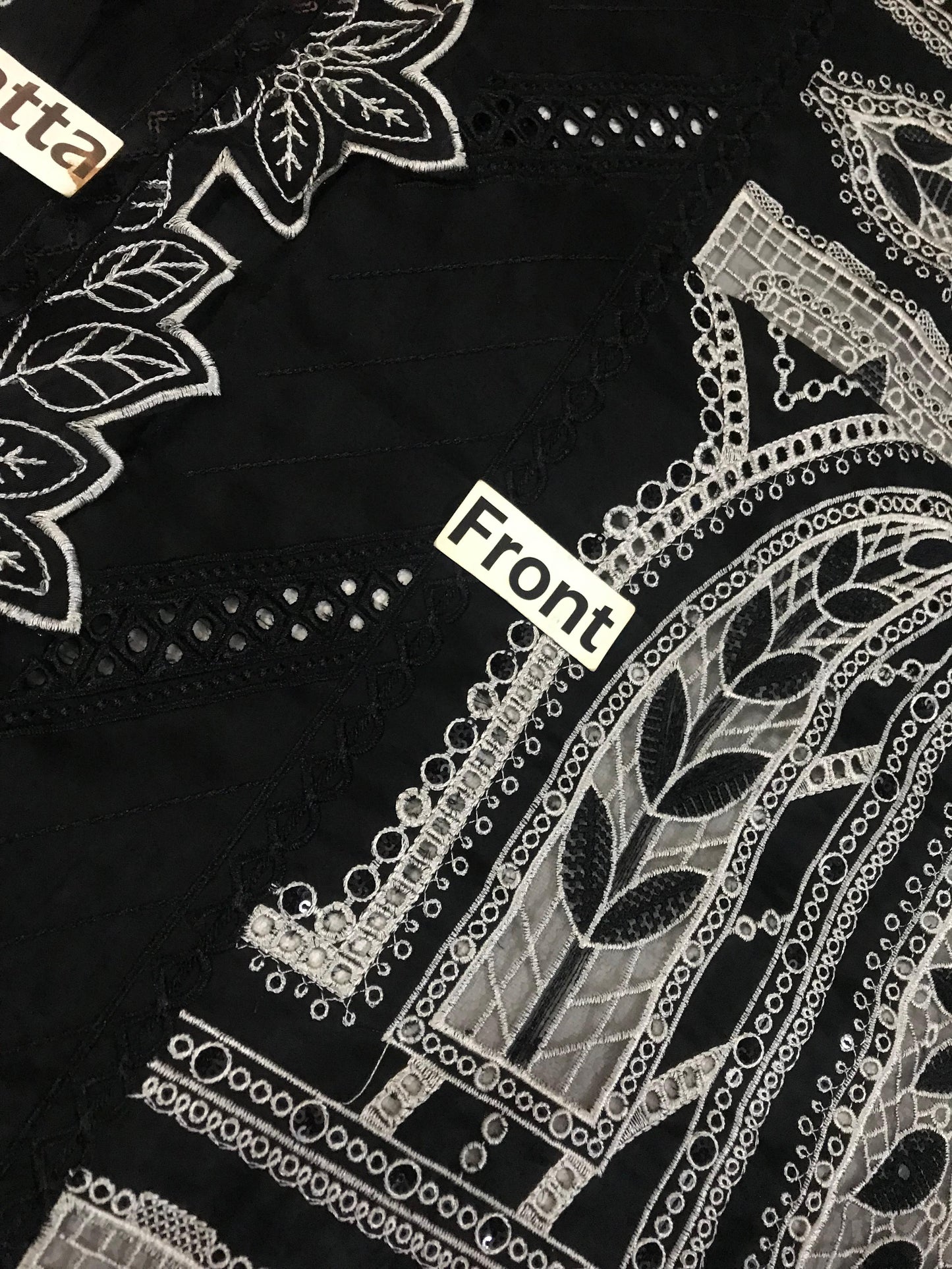 Maria B Luxury Wz-06 Black Premium Lawn Chikankari Dress With Heavy Chiffon Emb Duppata 2026