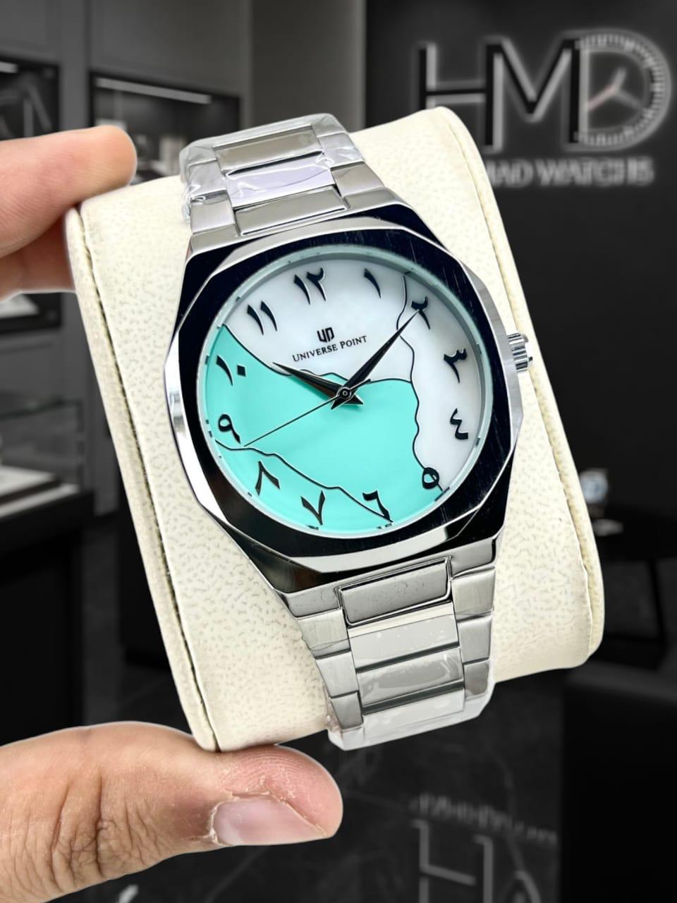 Universal Point Aura Metal Watch With Date Working Butterfly Lock New Arrival 2026