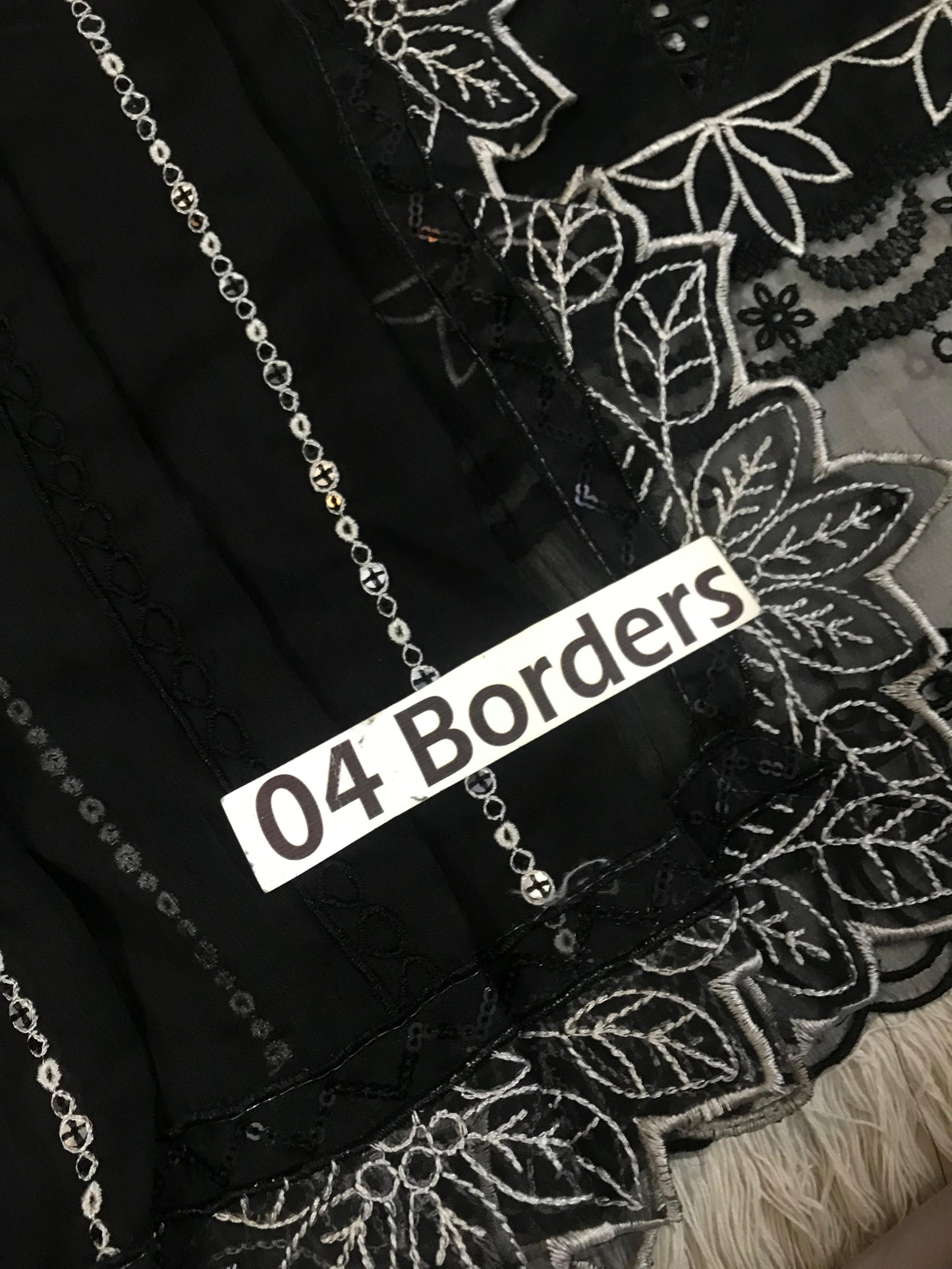 Maria B Luxury Wz-06 Black Premium Lawn Chikankari Dress With Heavy Chiffon Emb Duppata 2026