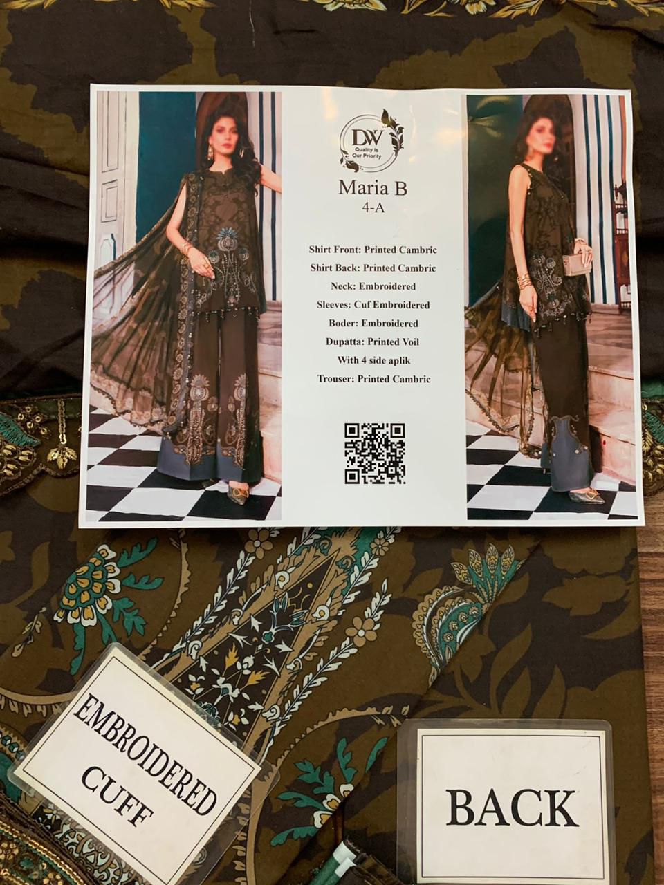 Maria b M Print MBT-3 Premium Pure Lawn With Chiffon Emb Border Duppata 2026