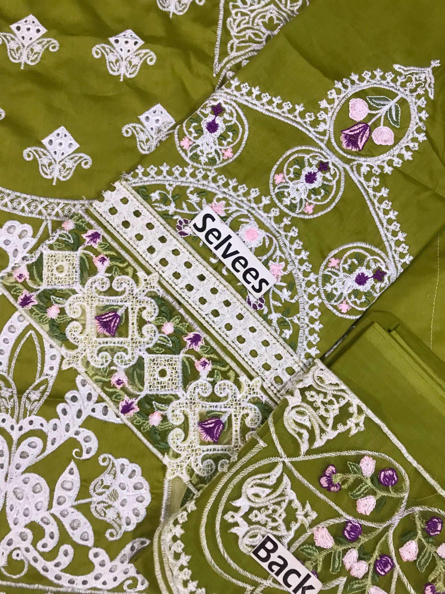 Parishay Most Demanding Design Parrot Green Color Wz-08 Premium Pure Lawn With Khaadi Net Emb Duppata 26