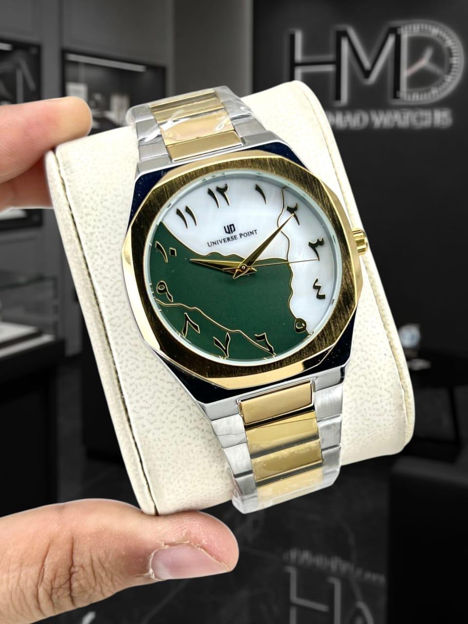 Universal Point Aura Metal Watch With Date Working Butterfly Lock New Arrival 2026