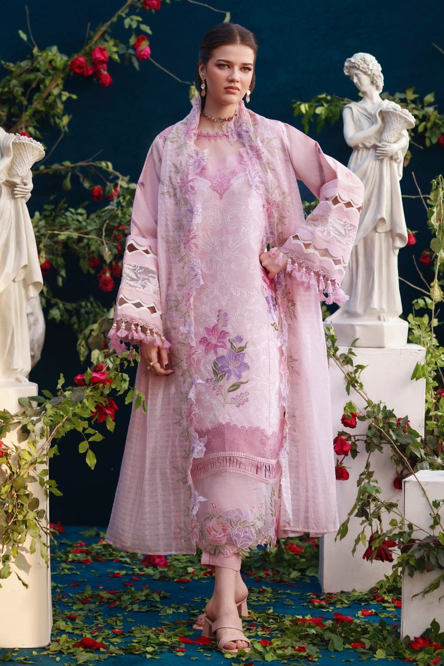 Parishay Most Demanding Design Wz-2 Premium Pure Lawn With Khaadi Net Emb Duppata 26