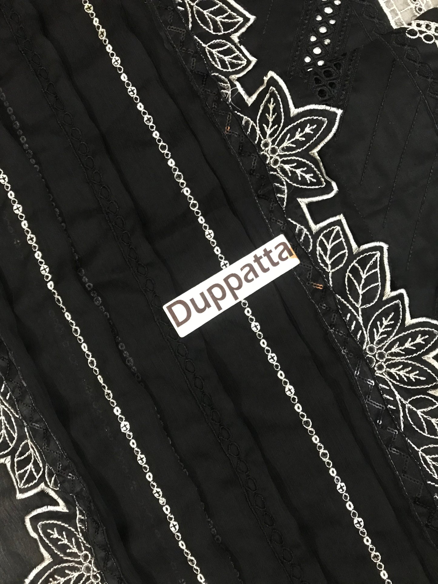 Maria B Luxury Wz-06 Black Premium Lawn Chikankari Dress With Heavy Chiffon Emb Duppata 2026