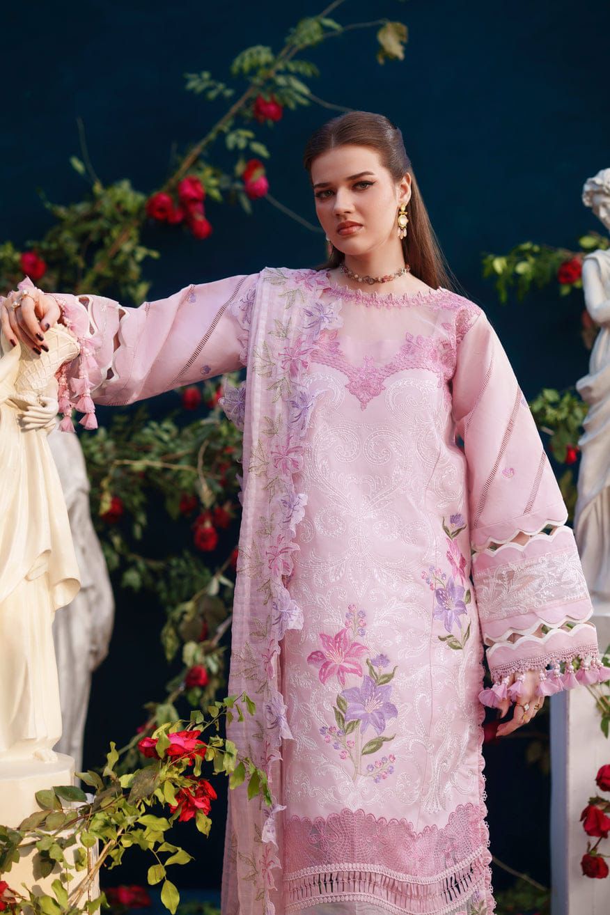 Parishay Most Demanding Design Wz-2 Premium Pure Lawn With Khaadi Net Emb Duppata 26