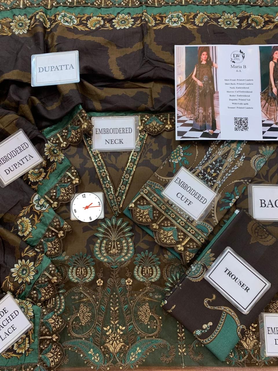 Maria b M Print MBT-3 Premium Pure Lawn With Chiffon Emb Border Duppata 2026