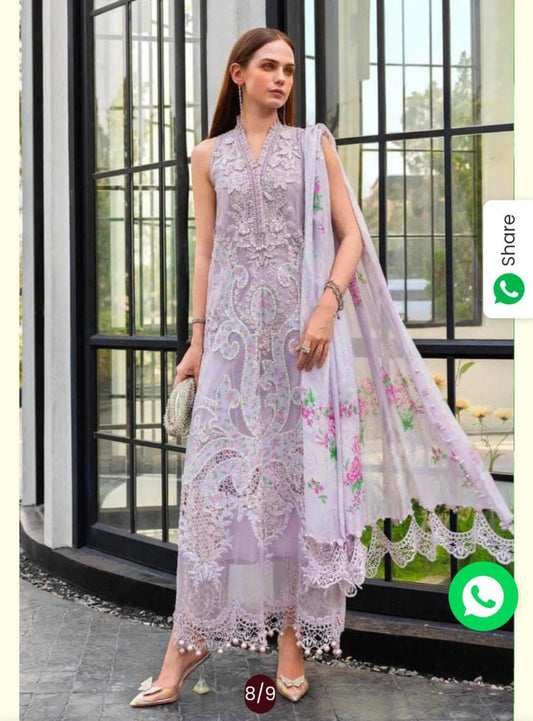 Maria B ELS-26 Premium Pure Lawn Luxery Most Demanded Design With Silk Duppata 2026