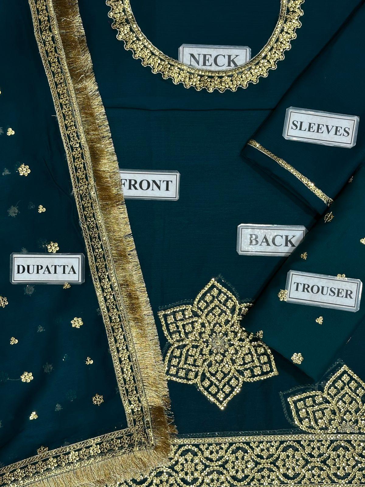 Wearza Wz-252 Semi Pure Chiffon With Organza Emb Border Duppata 2026